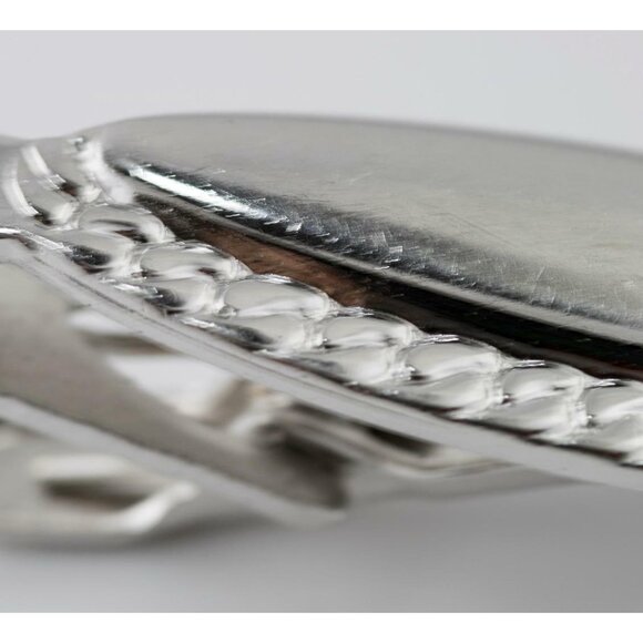 Vintage Speidel Silver Tone Men's Tie Clip Made in USA - Picture 5 of 5